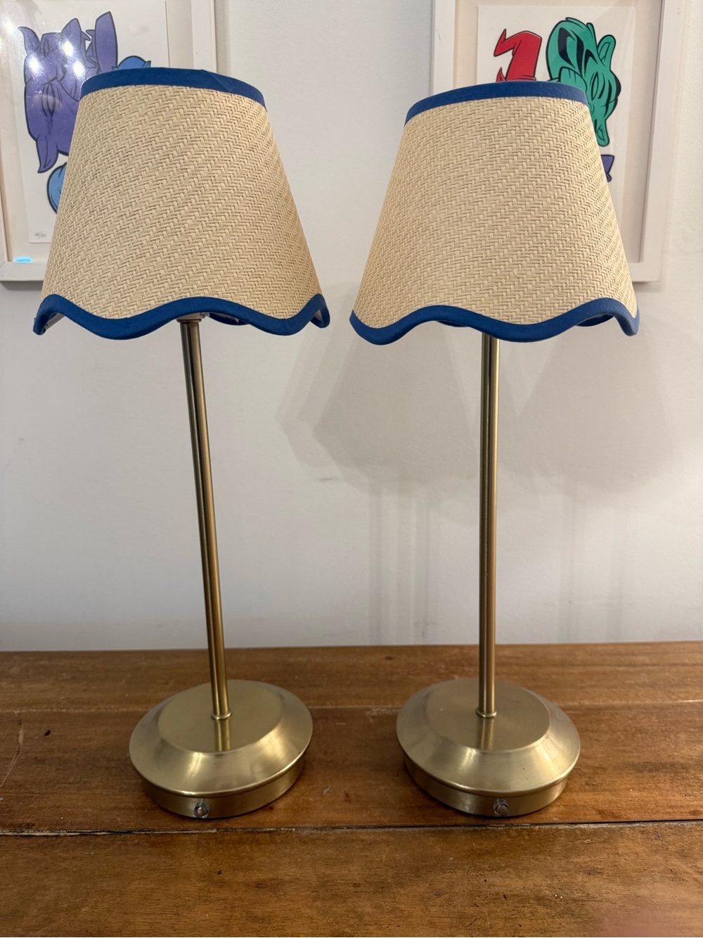 Lillian August 18-inch
Rechargeable Brass Plated Table Lamps